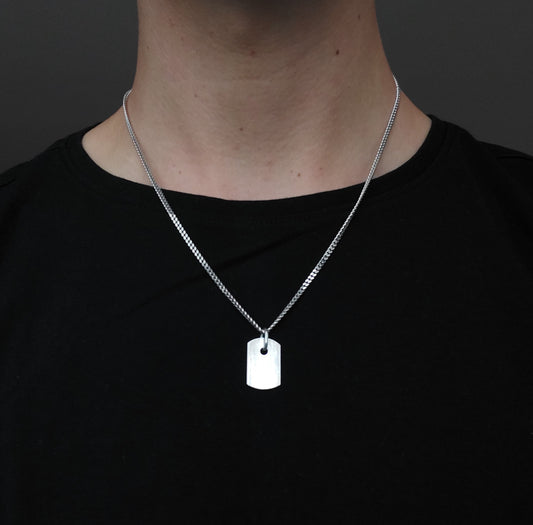 Gourmet ketting met militaire tag